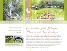 Tablet Screenshot of haus-hamberger-sachrang.de